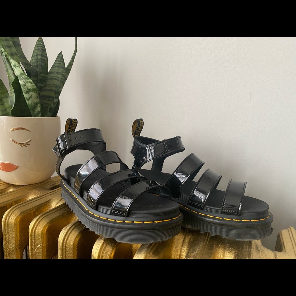 Dr. Marten’s Blaire Patent Leather Sandal